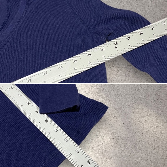 !! SOLD DO NOT BUY !! Faded Glory Navy Blue Henley Long Sleeves Shirt - Picture 5 of 5